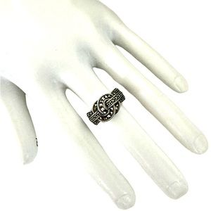 Vintage Judith Jack sterling marcasite ring